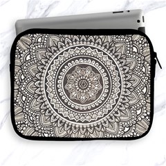 Mandala Circles Drawing Pattern Apple Ipad 2/3/4 Zipper Cases by Semog4