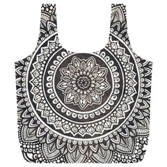 Mandala Circles Drawing Pattern Full Print Recycle Bag (xl) by Semog4