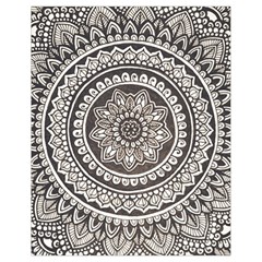 Mandala Circles Drawing Pattern Drawstring Bag (small) by Semog4