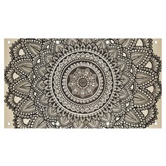 Mandala Circles Drawing Pattern Banner And Sign 7  X 4  by Semog4