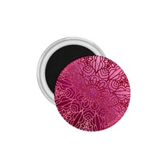 Pink Mandala Glitter Bohemian Girly Glitter 1 75  Magnets by Semog4