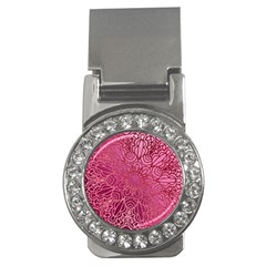 Pink Mandala Glitter Bohemian Girly Glitter Money Clips (cz) 