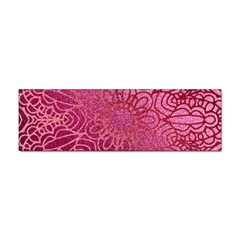 Pink Mandala Glitter Bohemian Girly Glitter Sticker (bumper) by Semog4