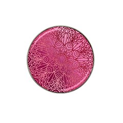 Pink Mandala Glitter Bohemian Girly Glitter Hat Clip Ball Marker by Semog4