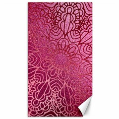 Pink Mandala Glitter Bohemian Girly Glitter Canvas 40  X 72  by Semog4