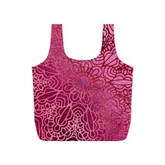 Pink Mandala Glitter Bohemian Girly Glitter Full Print Recycle Bag (s) by Semog4