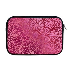 Pink Mandala Glitter Bohemian Girly Glitter Apple Macbook Pro 17  Zipper Case by Semog4