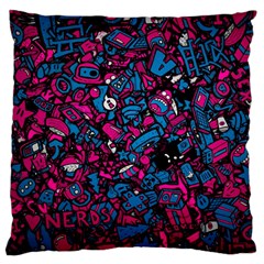 Grafitti Graffiti Abstract Artwork Digital Large Cushion Case (two Sides) by Semog4