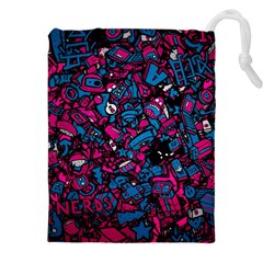 Grafitti Graffiti Abstract Artwork Digital Drawstring Pouch (4xl) by Semog4