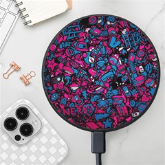 Grafitti Graffiti Abstract Artwork Digital Wireless Fast Charger(black)