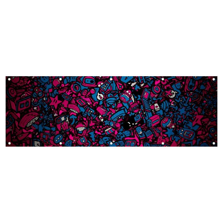 Grafitti Graffiti Abstract Artwork Digital Banner and Sign 12  x 4 