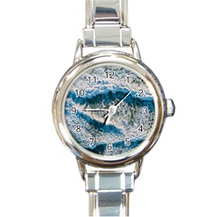 Waves Wave Nature Beach Round Italian Charm Watch by Semog4