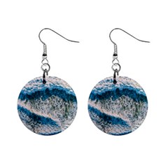 Waves Wave Nature Beach Mini Button Earrings by Semog4