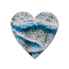 Waves Wave Nature Beach Heart Magnet by Semog4