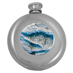 Waves Wave Nature Beach Round Hip Flask (5 Oz) by Semog4