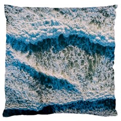 Waves Wave Nature Beach Large Cushion Case (one Side) by Semog4