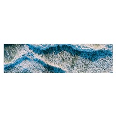 Waves Wave Nature Beach Oblong Satin Scarf (16  X 60 ) by Semog4