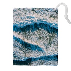 Waves Wave Nature Beach Drawstring Pouch (5xl) by Semog4