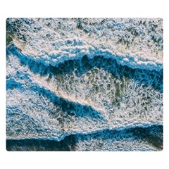 Waves Wave Nature Beach Premium Plush Fleece Blanket (small) by Semog4