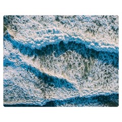 Waves Wave Nature Beach Premium Plush Fleece Blanket (medium)