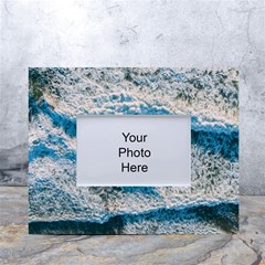 Waves Wave Nature Beach White Tabletop Photo Frame 4 x6 