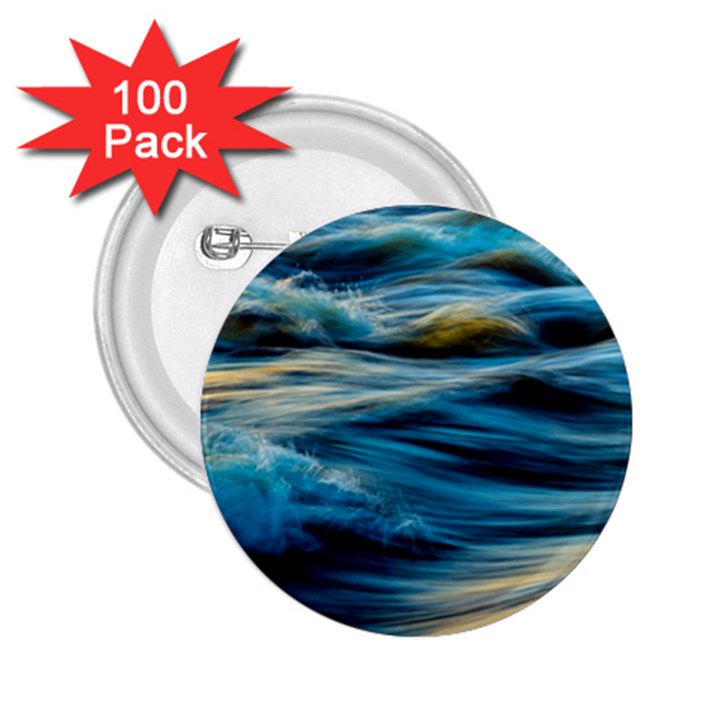 Waves Abstract Waves Abstract 2.25  Buttons (100 pack) 