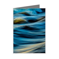 Waves Abstract Waves Abstract Mini Greeting Card by Semog4