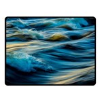 Waves Abstract Waves Abstract Fleece Blanket (Small) 50 x40  Blanket Front