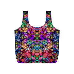 Flower Patterns Abstract Pattern Digital Art Full Print Recycle Bag (s) by Semog4