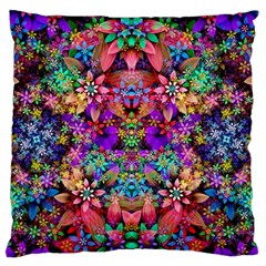 Flower Patterns Abstract Pattern Digital Art Standard Premium Plush Fleece Cushion Case (two Sides) by Semog4