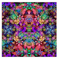 Flower Patterns Abstract Pattern Digital Art Square Satin Scarf (36  X 36 ) by Semog4