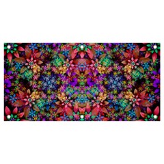 Flower Patterns Abstract Pattern Digital Art Banner And Sign 4  X 2  by Semog4