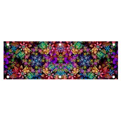 Flower Patterns Abstract Pattern Digital Art Banner And Sign 6  X 2  by Semog4