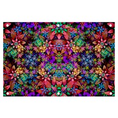 Flower Patterns Abstract Pattern Digital Art Banner And Sign 6  X 4  by Semog4