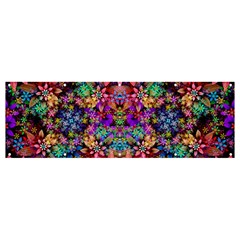 Flower Patterns Abstract Pattern Digital Art Banner And Sign 12  X 4  by Semog4