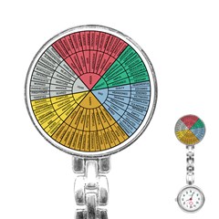 Wheel Of Emotions Feeling Emotion Thought Language Critical Thinking Stainless Steel Nurses Watch by Semog4