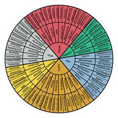 Wheel Of Emotions Feeling Emotion Thought Language Critical Thinking Wooden Puzzle Round by Semog4