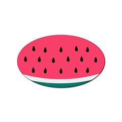 Watermelon Fruit Pattern Sticker (oval) by Semog4