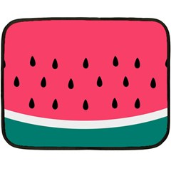 Watermelon Fruit Pattern Two Sides Fleece Blanket (mini)