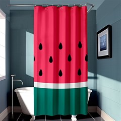 Watermelon Fruit Pattern Shower Curtain 36  X 72  (stall)  by Semog4