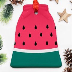 Watermelon Fruit Pattern Bell Ornament (two Sides) by Semog4