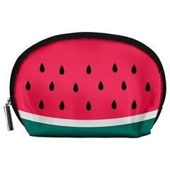 Watermelon Fruit Pattern Accessory Pouch (large) by Semog4