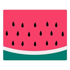 Watermelon Fruit Pattern Two Sides Premium Plush Fleece Blanket (large) by Semog4