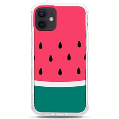 Watermelon Fruit Pattern Iphone 12 Mini Tpu Uv Print Case	