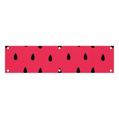 Watermelon Fruit Pattern Banner And Sign 4  X 1  by Semog4