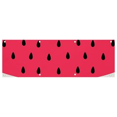 Watermelon Fruit Pattern Banner And Sign 9  X 3  by Semog4