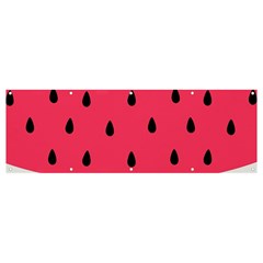 Watermelon Fruit Pattern Banner And Sign 12  X 4  by Semog4