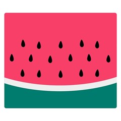 Watermelon Fruit Pattern Premium Plush Fleece Blanket (small)