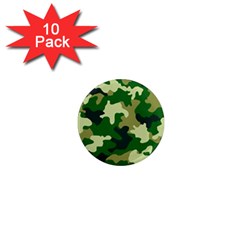 Green Military Background Camouflage 1  Mini Magnet (10 Pack)  by Semog4