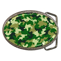 Green Military Background Camouflage Belt Buckles by Semog4